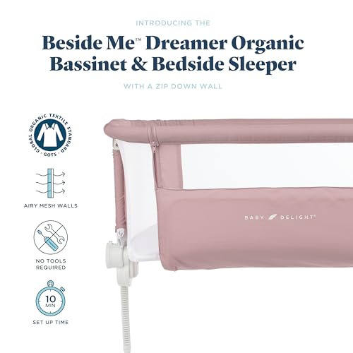 image for Baby Delight Beside Me Dreamer Bassinet | Bedside Sleeper & Baby Bassi