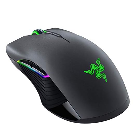 Razer Lancehead Wireless Gaming Mouse: 16K DPI Optical Sensor - Chroma RGB Lighting - 9 Programmable Buttons - Mechanical Switches - 50Hr Battery - Gunmetal
