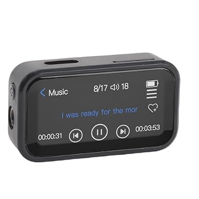 YUEHISY MP3 Player with Bluetooth 5.3, 32GB Portable Music Player with Back Clip, Lossless HiFi Sound, 1.47" Touchscreen, FM Radio E Book