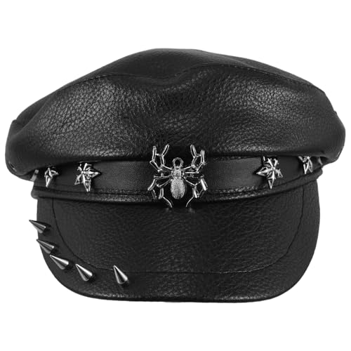 Chapeau militaire rétro femme pour sublimer un look terne avec des rivets