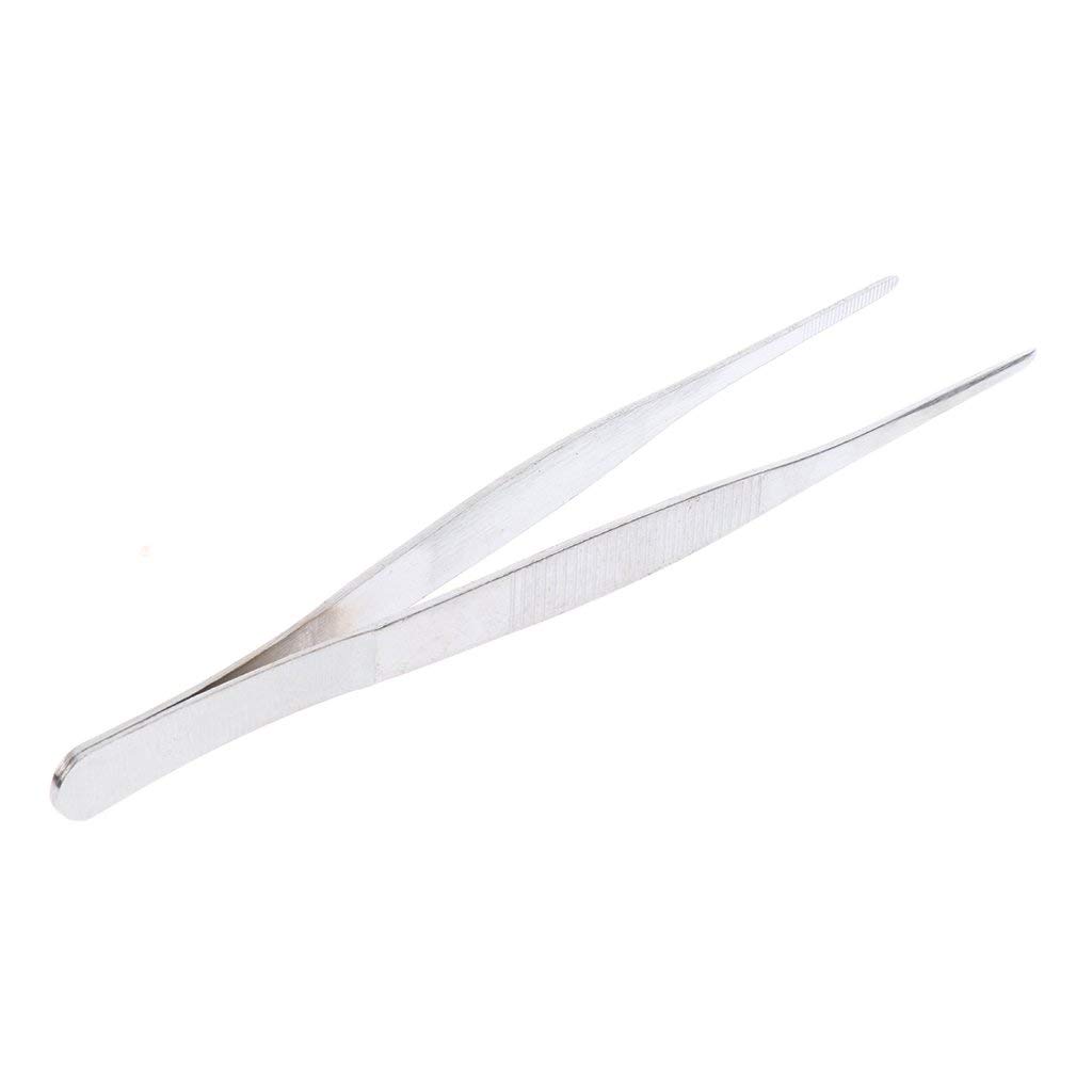 Inzopo Stainless Steel Tweezers Splitter Tweezers for Detailed Laboratory Work Length 160 mm