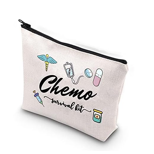 WCGXKO Chemo Care Package for Women Chemo Survival Kit Chemotherapy Treatment Zipper Pouch Bag (survival kit Chemo)