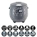 Yum Asia Panda Mini Rice Cooker With Ninja Ceramic Bowl and Advanced Fuzzy Logic (3.5 cup, 0.63 litre) 4 Rice Cooking Functions, 4 Multicooker functions, Digital LED display - 120V