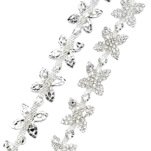 Bandes de chaîne à strass cristal fleur pour éviter les vêtements ternes