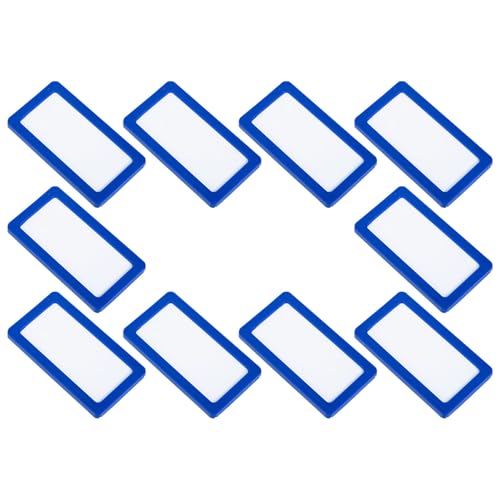 ABOOFAN 10 Piezas Portaetiquetas Magnéticos para Pizarra Blanca y Armarios Etiquetas Imantadas para Estanterías Archivadores y Nevera Organizador Flexible para Oficina y Hogar