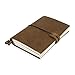 A6 Vintage Notizbuch - Wanderings Leder Reisetagebuch nachfüllbar, handgefertigtes Echtleder - Perfekt Zum Malen, als kleines Tagebuch zum Selberschreiben - A6 Travellers Notebook -10,5 x 15 cm