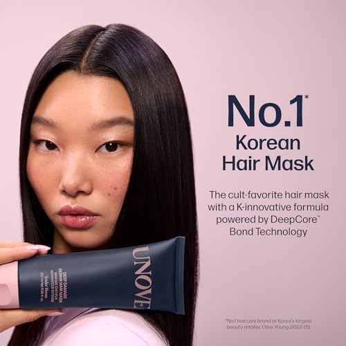 UNOVE Deep Damage Repair Hair Mask - Protein Hair Treatment & Hair Mask for Damaged Hair | Deep Conditioning & Keratin Hair Mask for Dry, Frizzy Hair | Korean Hair Care | Tender Bloom, 10.82 fl oz - Image 3