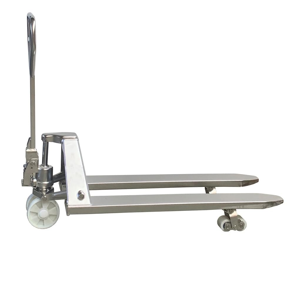 Edelstahl Hubwagen V2A 2,0 t Tragkraft, 1.150 mm Gabellänge