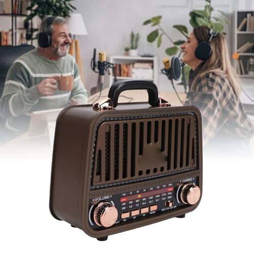 Altavoz Retro Bluetooth con Radio AM FM SW Recargable miniatura 3