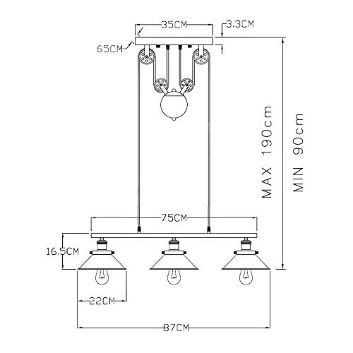 Edisonic Iluminación colgante