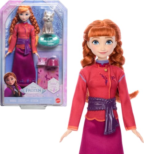 Mattel Disney La Reine des Neiges Anna Poupée & Figurine de Loup