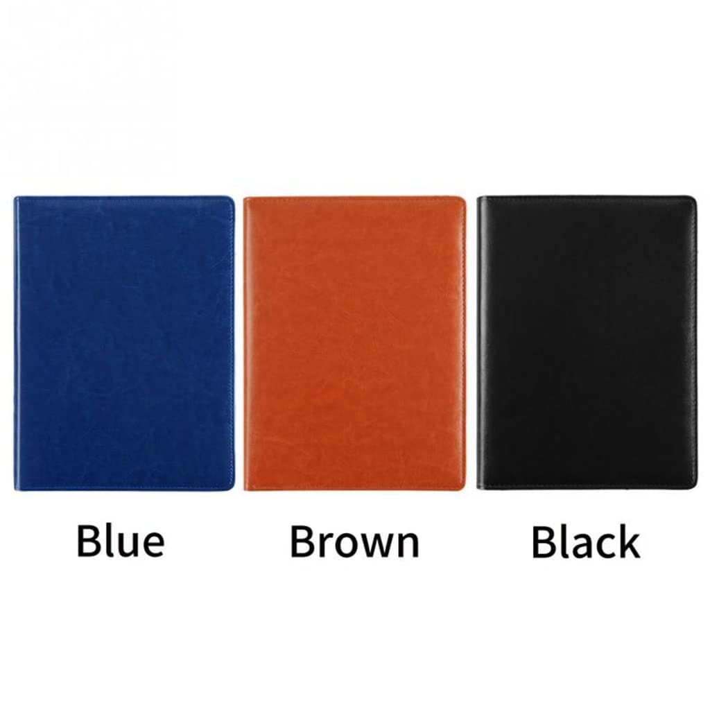 JFDBGU Cartella degli Appunti A5 Pu Organizzatore di Cuoio Office Manager Clip Pad Pad Pad Paper Flip(Auburn)