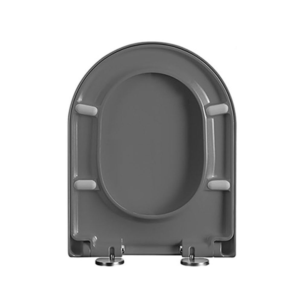 Sturdy UF Material Toilet Seat Fix D Quick Release D Grey, Adjustable, Lightweight, Durable, Portable, User-Friendly, Compact, Shaped, Fixing