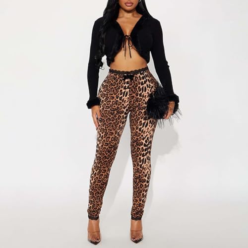 Image of Women's Sexy See Through Sheer Mesh Pants Leggings High Waist Casual Sweatpants Tights