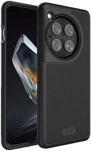 TUDIA Case for OnePlus 12 5G 2024 - MergeGrip Military Grade, Drop Tested, Dual Layer, Shockproof, Anti-Slip, Heavy Duty & Protector Cover Protective Phone Case - Matte Black