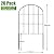 Ticanros 24 Pack Decorative Garden Fence Panels No Dig Fencing, Total 24in (H) x 26ft (L), Rustproof Metal Wire Garden Fence Border, Small Animal Barrier Fence for Dog