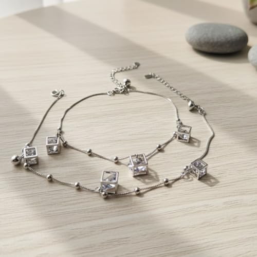 Image of Silver Anklet for Women