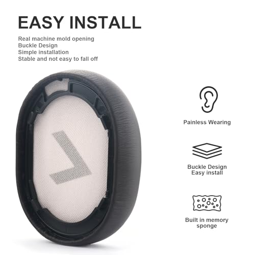 Miruchertter Voyager 8200 Almohadillas de Repuesto para Auriculares Compatible con Plantronics BackBeat Pro 2 / Voyager 8200 UC - Espuma de Memoria Marrón miniatura 4