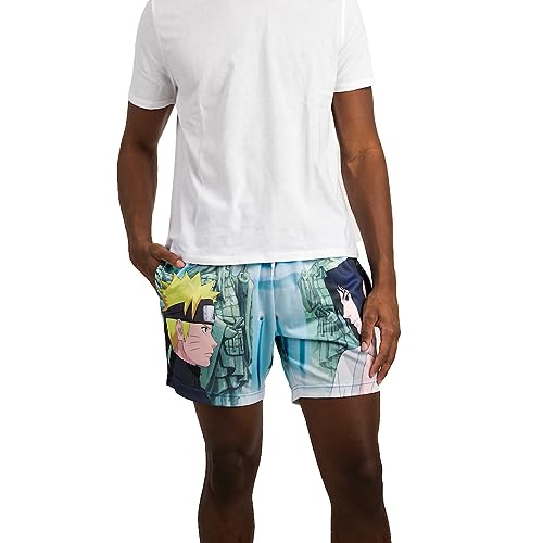 Naruto Shippuden Valley at The End Final Battle Men's Lounge Shorts2