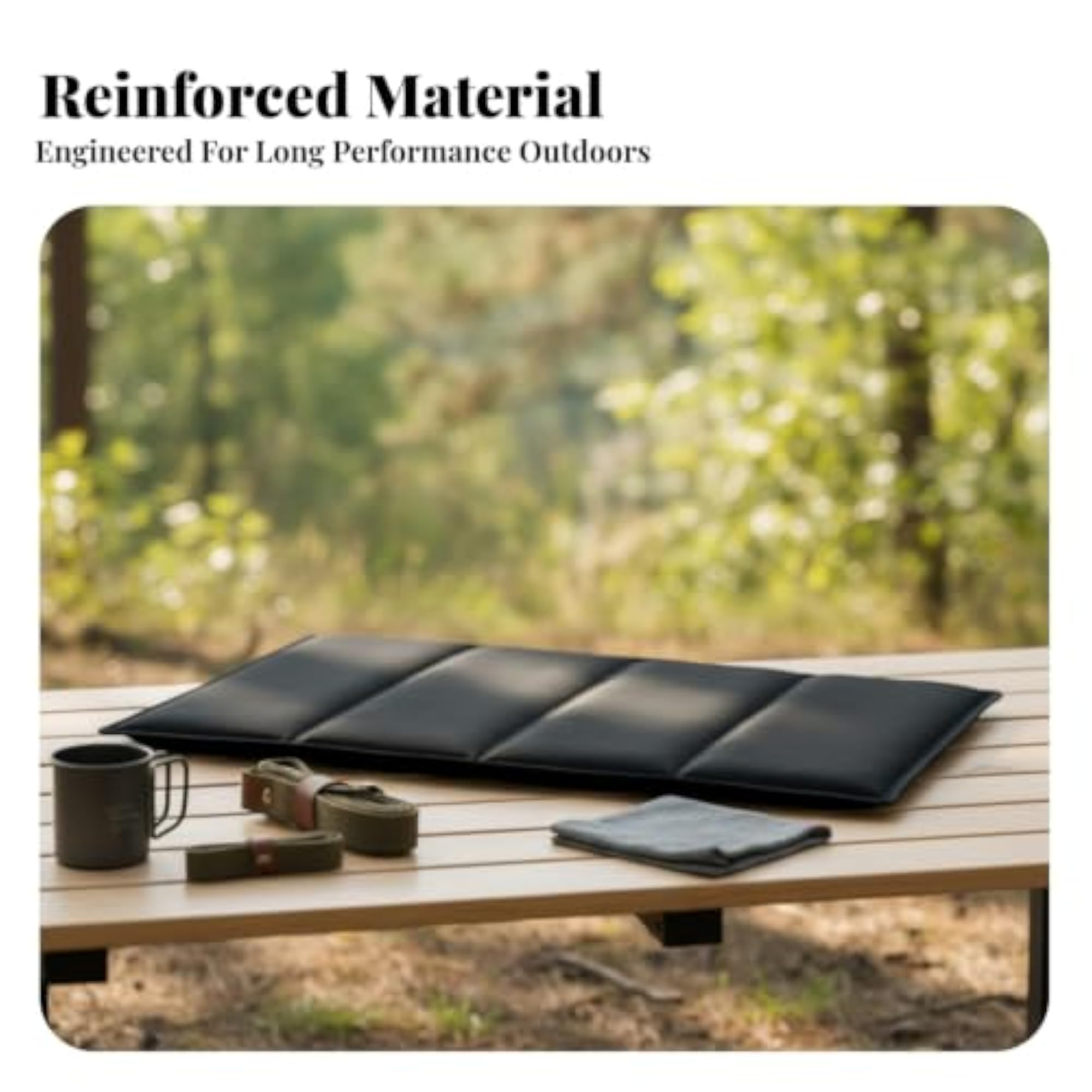 Camping Cart Thickened Padded Base Board Mat, Rectangular