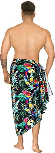 HAPPY BAY Men's Pareo Sarong Bath Swim Wraps3