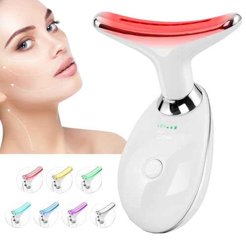 Red-Light-Therapy-for-Face and Neck, Face 𝖲 culpting Wand with 7 ...