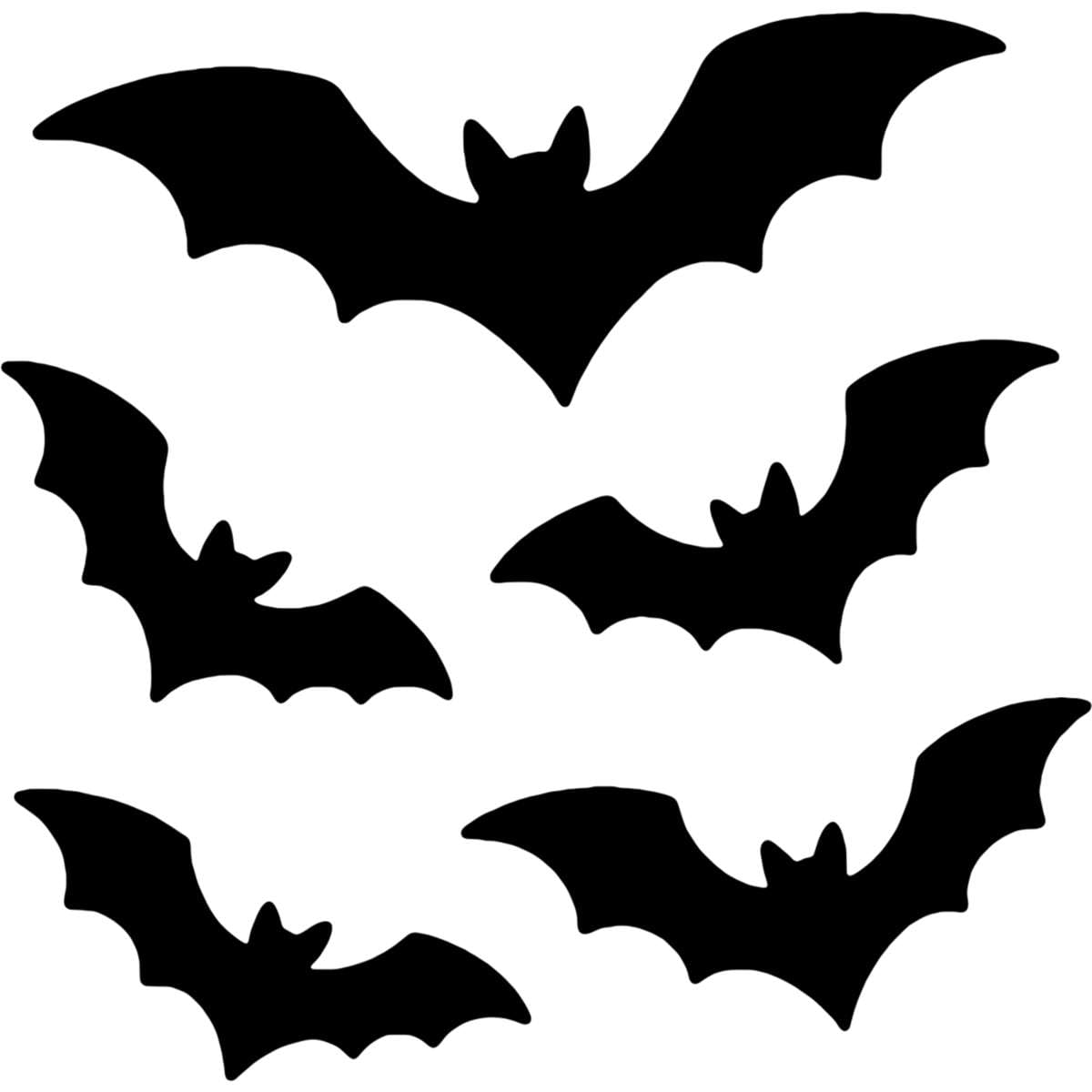 Azeeda 'Flying Bats Silhouette' Wall Stencil - XXL (A2) (WS00071571)