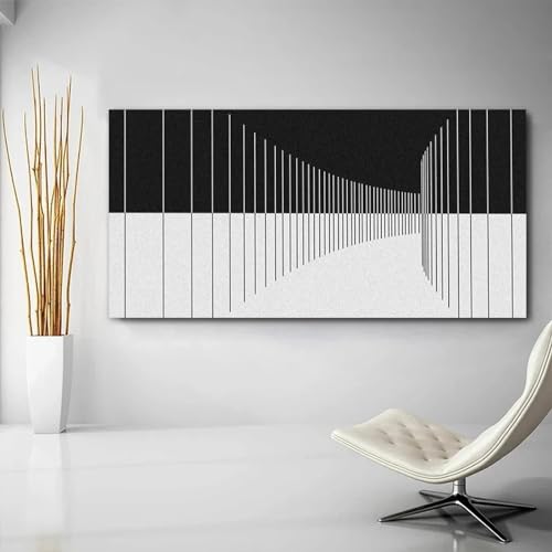 Affiches et impressions design géométrique toile 40x80cm