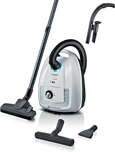 Bosch BGB38HYG1 Série 4 Aspirateur de Traîneau Confortable à Porter Sac XL 4L Blanc