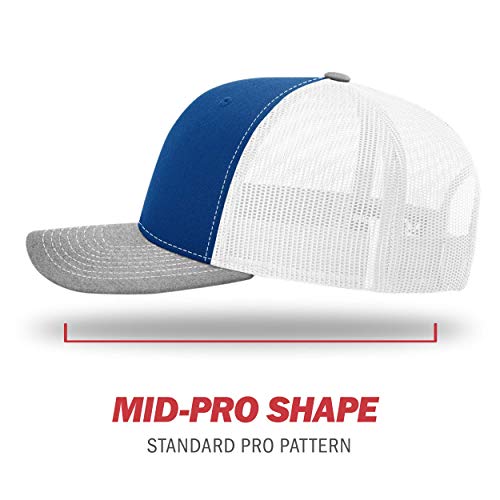 Image of Richardson 112P Patterned Snapback Trucker Hat - Custom Leather Patch Hat | No Minimals | Volume Tiered Pricing