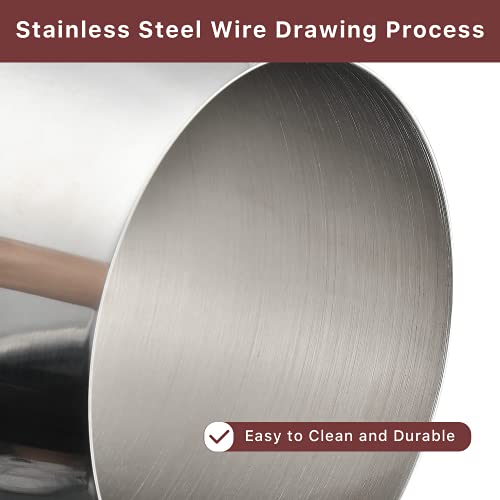 G-Fiend 4 Pcs Unbreakable Stainless Steel Wine Glasses Set, 17.6Oz/500Ml Dishwasher Safe Stemmed Wine Goblet With Ice Shovel, Durable Wine Glass For Anniversary, Pool Party, Birthday Party, Wedding #TOP5