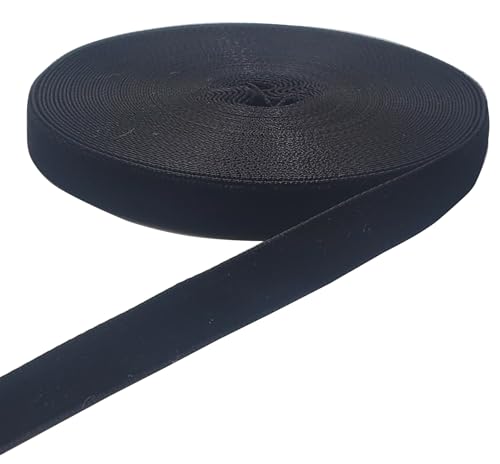 Image of 10 Yards Black Velvet Ribbon Spool