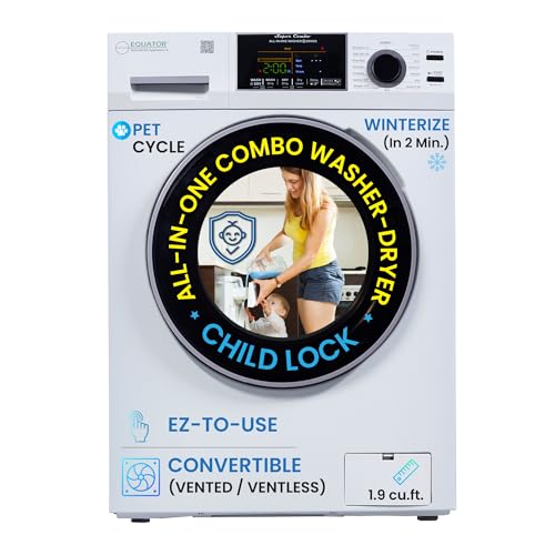 Equator Ver 3 Combo Washer Vented/Ventless Dry-1400RPM Color Coded Display White