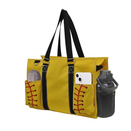 Bolso organizador tote caddy con cierre NGIL Softball amarillo miniatura 1