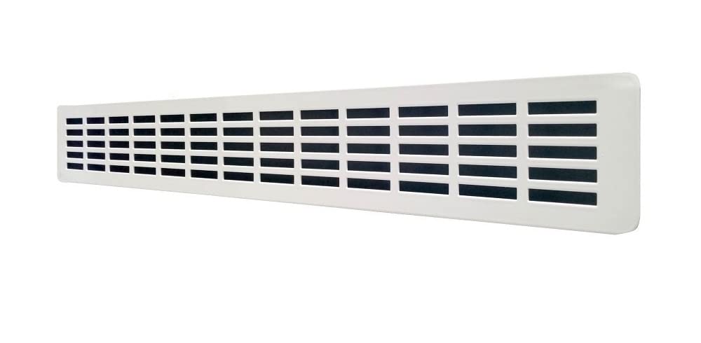 Aluminium Air Vent Grille, Kitchen Worktop Plinth Heat Vent, Slim Skirting Vent Cover for Cabinet Drawer or Cupboard - Image 3