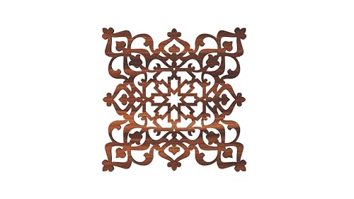 Image of 12 FOX Wooden Tea Coaster Asian Red Wood Handcrafted Coasters Home Kitchen for Tea & Coffee Table Decor Set of 6 |9.5x9.5cm TCCOST017D