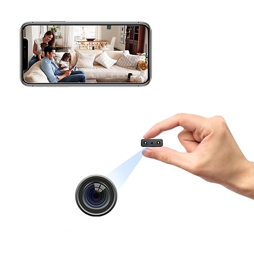 Shalapovar Wireless Mini Hidden Camera with Audio/Video,Cameras for Home Security with Night Vision and Motion Detection