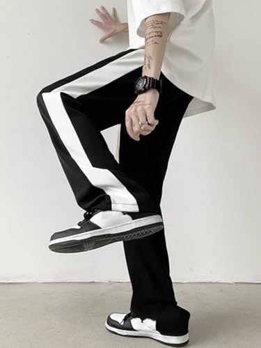 Image of dockstreet Men's /Unisex || Open Bottom || Stretchable || Drawstring Bottom Drawstring Pure Cotton Stretchable Baggy Jogger Pants