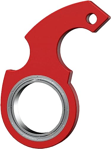 Red Spinning Keychain,Keychain Spinner,Keychain Spinner Fidget for Finger Portable Keychain Spinner,Novelty Keychain Fidget for Finger Exercising Fidget Spinners Keychain