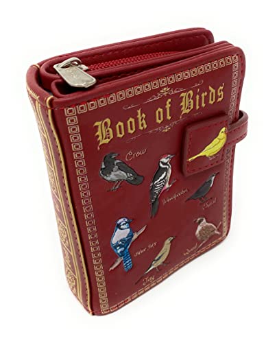 Shag Wear Book of Birds Small Wallet for Women and Teen Girls Vegan Faux Leather 4.5