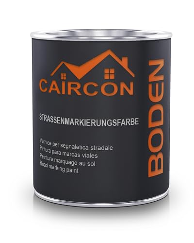 CAIRCON Markierungsfarbe Parkplatzfarbe Straßenmarkierungsfarbe WEISS - 750ml