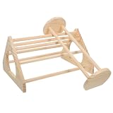 KICHOUSE Lot de 2 perchoirs en bois pour poussins, jouets de jeu pour poulailler et couveuse, support pour poussins et perroquets