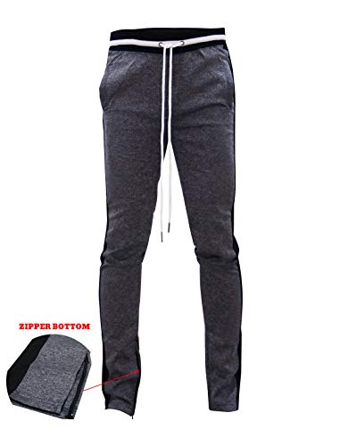 Image of SCREENSHOT Screenshotbrand Mens Hip Hop Slim Fit Track Pants - Athletic Jogger Bottom with Side Taping