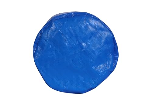 Image of Bio Blooms Round HDPE Plant Grow Bag for Terrace & Kitchen Gardening | Pack of 10 | 9x9 | 350 GSM Heavy Duty Outdoor Grow Bag | Durable Planter for Vegetables, Flowers & Plants | Blue