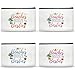 SEAOYOZO 4Pcs Girls Trip Gifts Favors Makeup Bags Friendship for Women Beach Travel Essentials Beaches Booze Besties Beach Accessories Bachelorette Party Favors Birthday Christmas