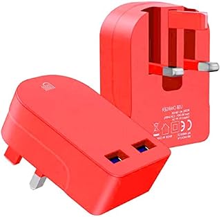 Amo Dual Folding 3 Pin Uk Plug 3.1AMP/3100mAh Rapid Double Speed Universal USB Charger With Smart IC UK Plug For iPhone/iPad / iPod/Samsung Galaxy Tab/HTC / Windows Phone/Tablet