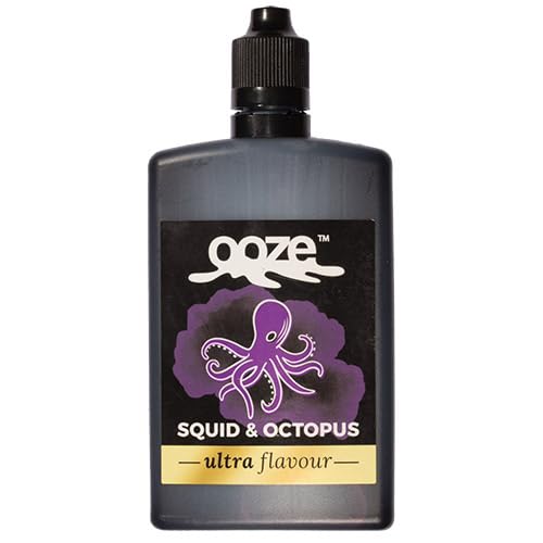 Ooze Ultra Flavour Fishing Bait Flavouring Liquid 100ml – Pellet, Ground & Hook Bait Liquid Booster - Flavour Glaze for Fishing Lures (Squid & Octopus)