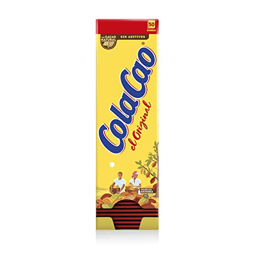 ColaCao, Original, Cacao Soluble Natural y sin Aditivos - 50 sobres de 18g - 900g - Imagen 3