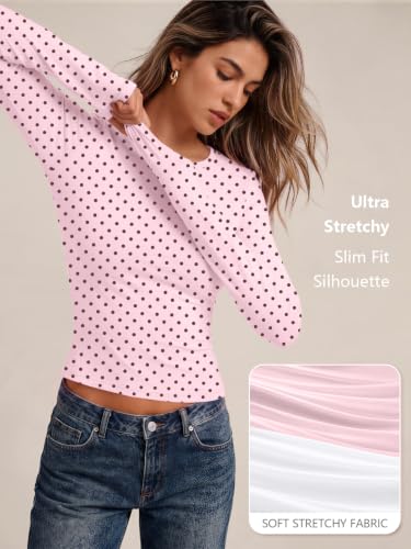 Image of Trendy Queen Womens Long Sleeve T Shirts Fall Fashion Basic Y2K Tops 2026