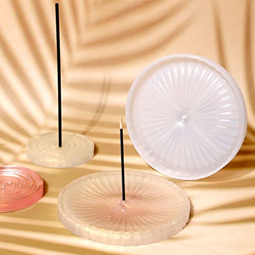 VILLCASE 2 Unidades Molde De Placa De Incenso Moldes De Resina Para Fundição De Resina Molde De Supo